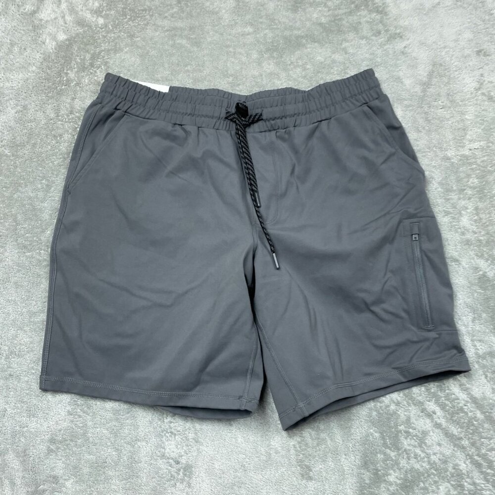 Mondetta Outdoor Active Shorts Recycled Fabric Gray Drawstring L a1375